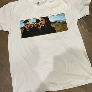 Official U2 Joshua Tree 2017 US Tour Mens White T Shirt U2 Classic Tee